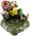 Jamaican Chilling Man with Glasses Holding Cigarette Ashtray