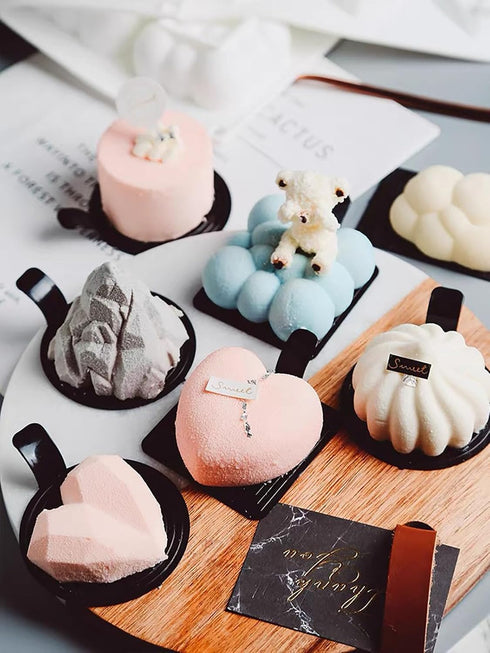 3D Silicone Baking Mold for Candles, Love Heart Shape Silicone Mold for Soap, Mousse Cake, French Dessert