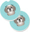 Caroline's Treasures BB1188CARC Shih Tzu Cup Holder Coasters, Set of 2, Absorbent Sandstone, Multicolor