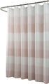 Dainty Home Waffle Weave Shower Curtain - Ombre Striped Pattern in Blush 70" x 72" Water Resistant