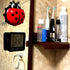 Waterproof Hanging Wall Clock, Large Digital Bathroom Alarm Clock for Kids, Kitchen Cooking Countdown Timer (White)