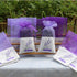 Lozom (24pcs) Sachet Empty Bags Purple Gauze Cotton-Ramie Sacks for Lavender, Spice and Herbs