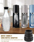 YIGUCS 0.7L, Soda Bottle Adapter Fit for Terra Soda Steam Maker and Crystal Glass Bottle Glass Bottles Quick Connect