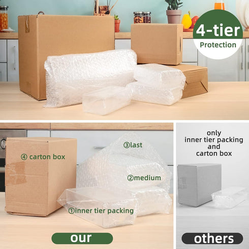 LotFancy Clear Drawer Organizers, 12” x 3” x 2”, Set of 3, Drawer Organizer Trays for Desk, Plastic Storage Bins for Bathroom, Makeup, Utensils, Stackable by LotFancy