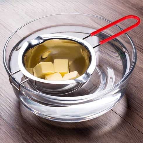 Stainless Steel Double Boiler Pot, Heat Resistant Handle for Melting Chocolate, 2 Cup Capacity