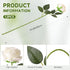 Tifuly White Roses Artificial Flowers, 12 pcs Realistic Single Long Stem Fake Silk Roses Bouquet for Home Wedding Decor