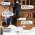 Zulay Kitchen Duracell Powered Milk Frother Handheld Foam Maker - Whisk Drink Mixer for Coffee, Latte, Matcha,