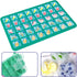 Silicone Caramel Candy Molds, 2 Pack, 40-Cavity Square Hard Candy Mold for Chocolate Truffles, Gummy Jelly, Pralines,