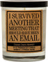 Cedar Crate Market Funny Candles for Women, Men - This Meeting Could Have Been an Email - Gift for Coworkers