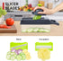 Vegetable Chopper, Onion Chopper, Pro 10 in 1 Multifunctional Slicer, Adjustable Vegetable Cutter with Container (Grey)