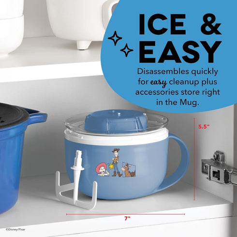 Frozen 1 Disney Dash My Mug Ice Cream Maker - Makes Single Serving of Gelato, Yogurt, Sorbet & More - Easy to Clean