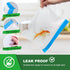 10 Pack Reusable Ziplock Bags, 3 Large Food Storage Gallon Bags, 4 Reusable Sandwich Bags, 3 Snack Bags for Meal Prep