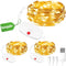 3pcs Mini Fairy Lights Rechargeable, 9.8ft 30 LED String Light Battery Operated,