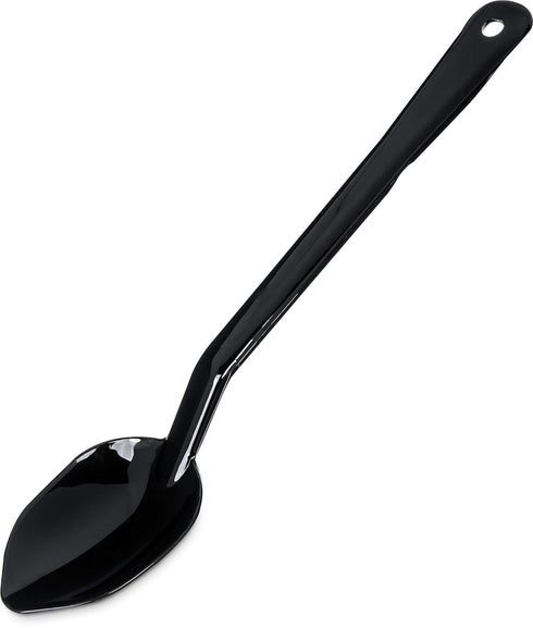Carlisle FoodService Products High Heat Solid Spoon, 13", Black