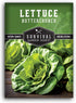 Buttercrunch Lettuce Seeds for Planting - Crisp Bibb Butter Lettuce Seeds for