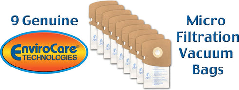 EnviroCare Replacement Micro Filtration Vacuum Bags for Eureka Style MM Mighty Mite 3670 and 3680 Series, 9 Bags