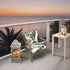 41.7"*20.8"*3.5" Thicken Wicker Chair Cushions for Indoor Outdoor Furniture Tufted Floral Waterpoof High Back Rocking