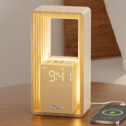 Sunrise Alarm Clock with Wake-Up Light: Dual Alarm White Noise Sound Machine