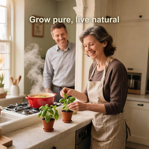 10 33pcs Set 4-Color Indoor Herb Garden Kit, Complete Kitchen Herb Starter Including Pots, Soil & Tools, Unique Gift