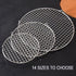 Round Steaming Rack with Legs, 8.9" 304 Stainless Steel Cooling and Baking Barbecue Rack for Air Fryer