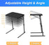 Allpop 6 3 Max TV Tray Table, Adjustable Large TV Tray for Eating, Folding Dinner Laptop Table on Couch & Bed