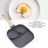 Nonstick Egg Frying Pan, Divided Pan Pancake Pan Sectional Frying Pan For Breakfast Pan 3 Section Fried Egg Pan for Stove Tops by Cyrank