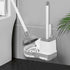 Silkyhose 2 Pack Set, 3 1 Combo(2) Toilet Brush and Plunger in Toilet Bowl Brush and Holder with Crevice Cleaning Brush