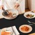 Ewen Silicone Mats for Kitchen Counter - 27.6x19.5 Inch Large Heat Resistant Mat Silicone Baking Mat 2MM Thick Pastry Mat, Countertop Protector Mat Hot Pad for Coffee Maker, Air Fryer, Toaster, Black by Ewen