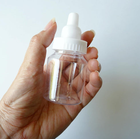 36 Pack 1.5" 3.5" Baby Shower Favor - Mini Milk Bottle Party Favor Gift Bag Boxes x - Baby Shower Candy Jar (White)