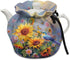 Sunflower Butterfly Hummingbird Tea Pot Dust Cover: Insulated Kettle Cover for Home Kitchen, Easy to Clean and Portable