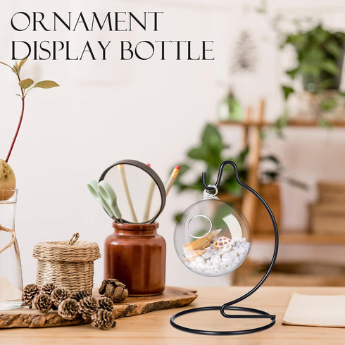 30 Tatuo Pcs Ornament Display Stand Christmas Holder Hanger Stands Glass Ball Ornament Holder Metal Iron Hanging Hanger