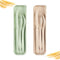 Travel Utensil Set with Case, 2 Sets Wheat Straw Reusable Spoon Chopstick Forks Tableware, Portable Cutlery for Daily