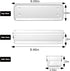 ihomecooker 6 Set Clear Plastic Junk Drawer Organizer, 9'' x 3'' for Kitchen and Vanity