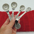 Amazing Woman Measuring Spoon Set, Decorative Kitchen Accessories, 4 Spoons, Engraved Pewter and Silver Enamel