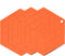 Trivet Mat Set of 3, Silicone Pot Holder, Hot Pads for Pots and Pans (Red Coral)