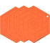 Trivet Mat Set of 3, Silicone Pot Holder, Hot Pads for Pots and Pans (Red Coral)