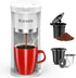 Small Single Serve Coffee Maker, Fast Brew for K-Cup & Ground Coffee,