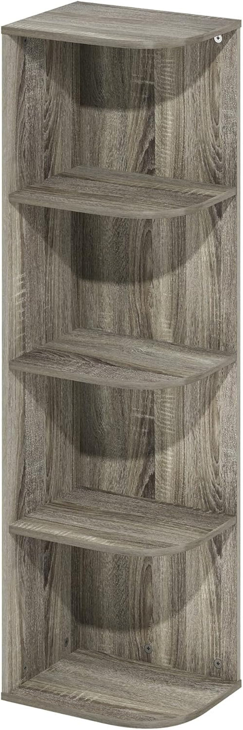 Furinno Pasir 4-Tier Open Shelf Bookcase - French Oak