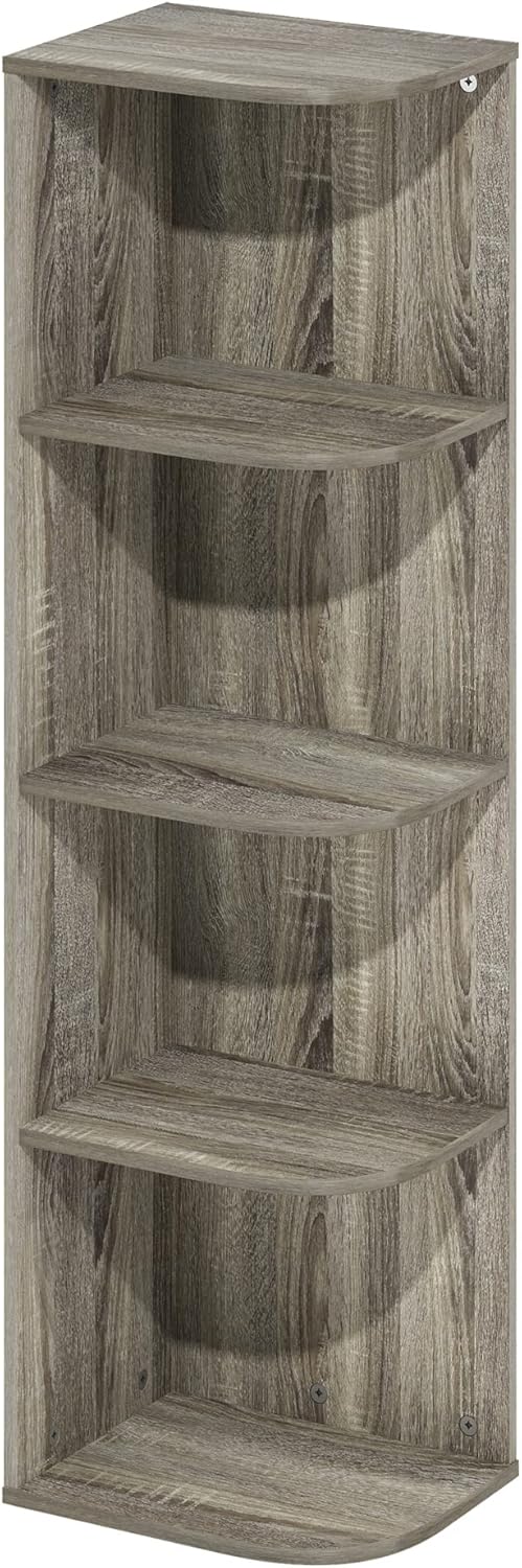 Furinno Pasir 4-Tier Open Shelf Bookcase - French Oak