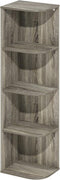 Furinno Pasir 4-Tier Open Shelf Bookcase - French Oak
