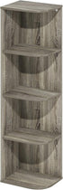 Furinno Pasir 4-Tier Open Shelf Bookcase - French Oak