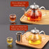 40oz Glass Teapot with Removable Stainless Steel Infuser for Blooming Tea & Loose Leaf Tea, Gift Box