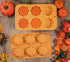 Webake Pumpkin Cake Mold, Silicone 3D Pumpkin Cupcake Pan for Baking Dessert, 2 PCS
