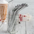 Reusable Stainless Steel Drinking Straws, 20 Pcs, 4 Sizes - 6.3'' 7.1'' 8.5'' 10.5'', BPA Free with 2 Brushes and Carry