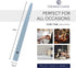 Colonial Candle Unscented Taper Candle, Wedgewood, 10 In, Pack of 12, Up to 8 Hours Burn