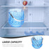 Kichvoe Transparent Bar Ice Cube Bucket with Ice Tongs - 1150ml Ice Container for Home Wine and Beer Storage