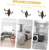 Movable Wall Hook Coat Hangers, Metal Clothes Hanger, Cast Iron Hooks for Wall Mounted Utility Clothing Rack