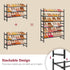 Closet 3 28-41Adjustable Closet, Tajsoon Expandable Shoe Rack for Tier, & Stackable Shoe Shelf Storage, Metal Shoe Rack