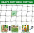 50'x50' 2" BSTPCOO with Mesh Bird Netting for Chicken Coop with Bird Scare Tape, Hawk Nettings for Chicken Run, Heavy