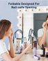 SWEETFULL Portable Handheld Mini Fan with LED Display, 2-in-1 USB Rechargeable Fan & Flashlight